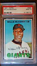 1967 Topps Baseball #480 Willie McCovey PSA 9 MINT / FLAWLESS / Only 4 Higher!