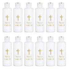 12 Pcs Plastic Holy Water Bottles 4oz/ 118ml Holy Water Empty Containers for ...