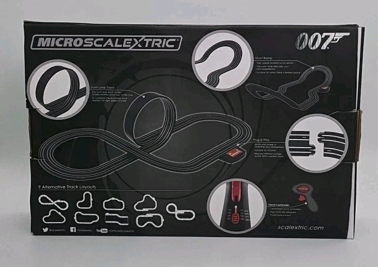 Micro Scalextric 007 No Time To Die Edición James Bond Kit Completo Carreras Ranura Foto 2 de 4