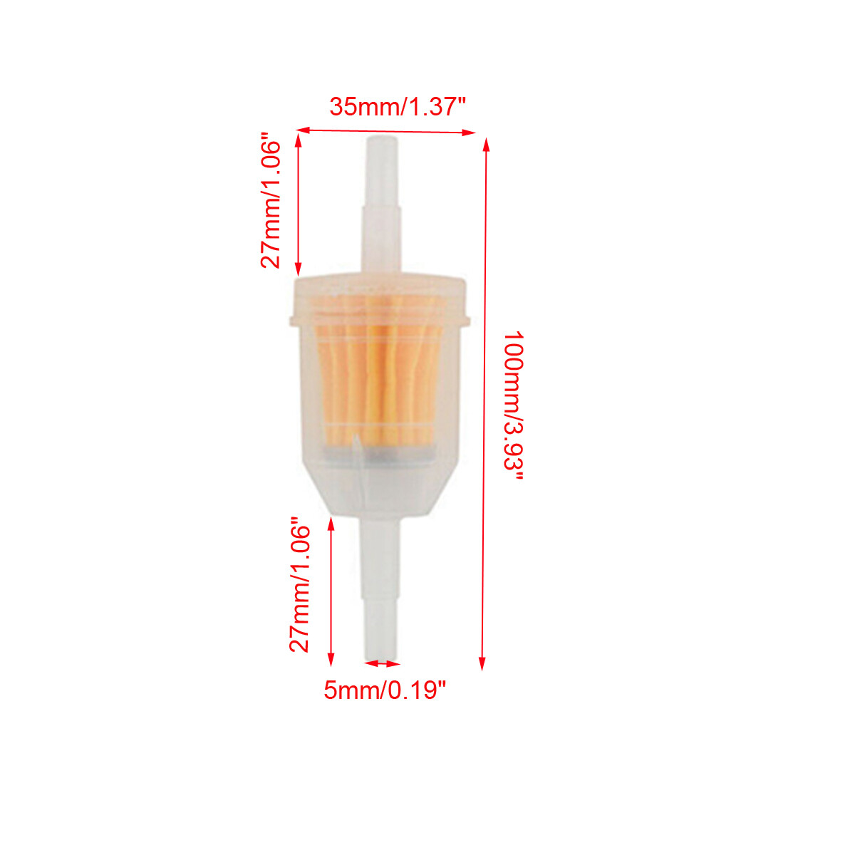 5/16" Small Engine Fuel Filter Lawn Mower Generator Briggs Kawasaki 10 Pack Zube