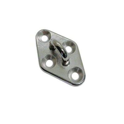 Marine Boat Stainless Steel T304 1/4'' Diamond Pad Eye Welded Eye Pad Lift Rig