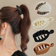 Frosted High Ponytail Clip Twisted Claw Clip Ponytail Barrette Simple Hairpin