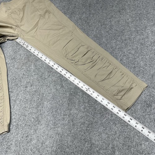 New XCVI Wearables Pant Women’s Beige Ruched Capri Size Large - Picture 4 of 12