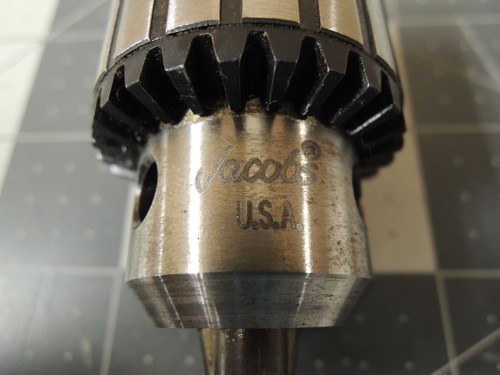 JACOBS 41BA-3/8 0-3/8" Capacity, 3/8"-24, Plain Bearing Bearing Keyed Chuck NEW - Picture 6 of 11