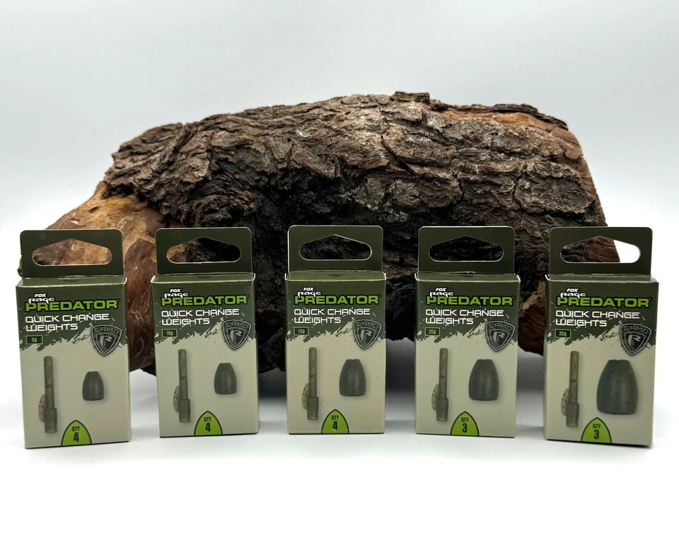Fox Rage Predator Camo Quick Change Weights 5g 10g 15g 25g 35g Schnellwechsel DA