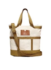 Madewell The Canvas Camden Tote Bag In Mini Leopard Womens