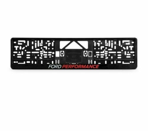 2x Black ABS License Plate Frames – Universal Fit For Cars, Vans & Trucks