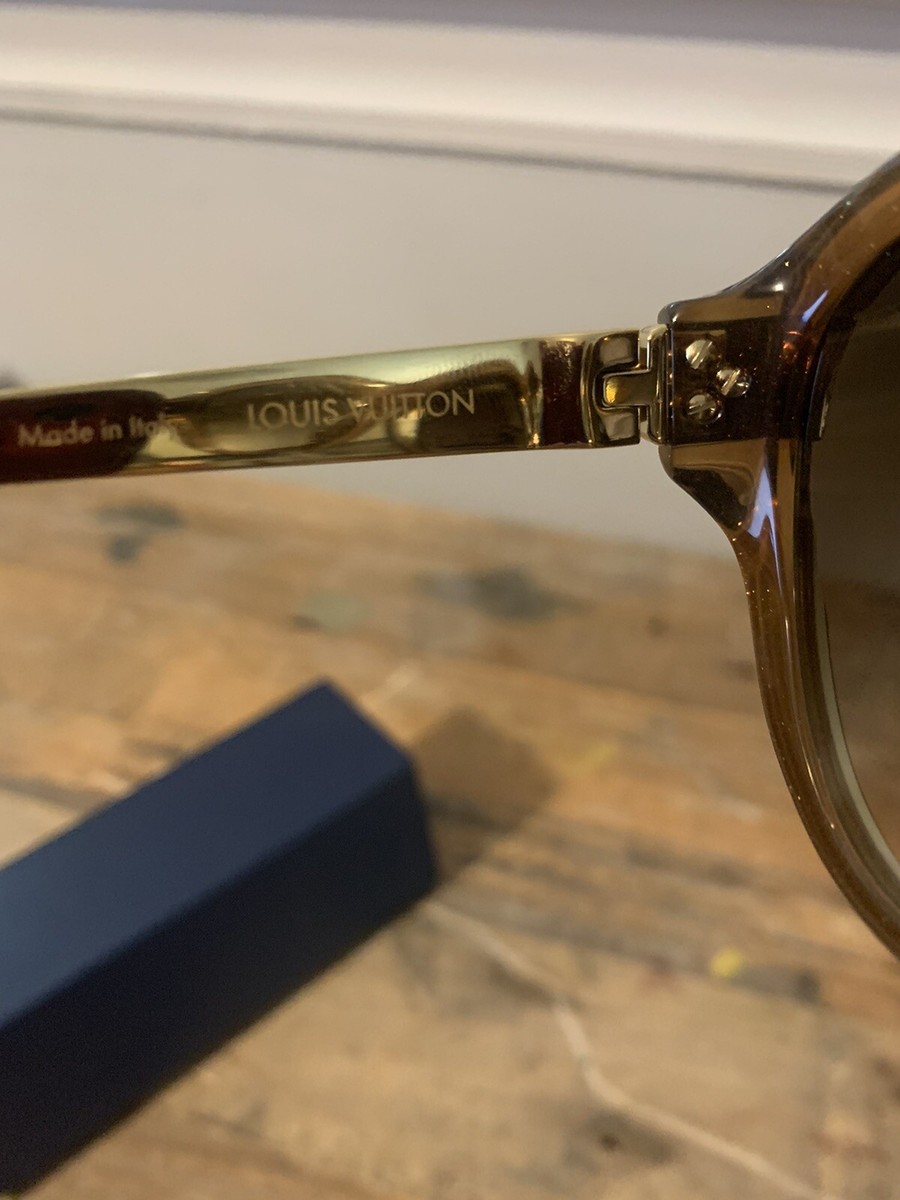 Louis Vuitton Brown/Gold Frame Petit Soupcon Cat Eye Sunglasses-Z0487W -  Yoogi's Closet