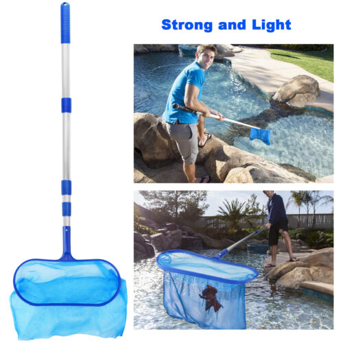 Profi Pool Skimmer - tiefes/flaches Laubrechen Netz mit Stange - feinmaschiger Beutel USA - Bild 47 von 54
