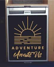 Waeco CRX50  Vinyl Fridge Sticker Wrap Print - Adventure Awaits