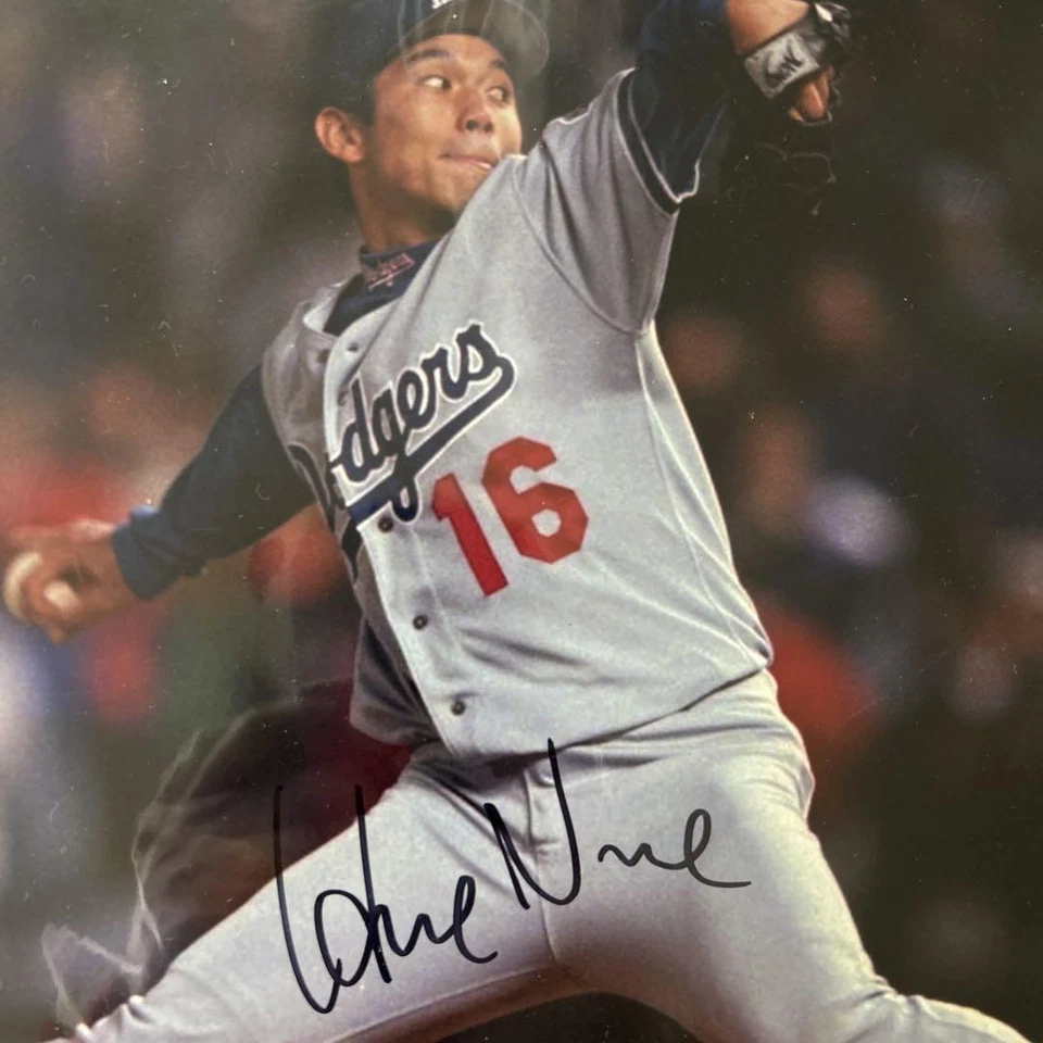 MLB Hideo Nomo Autographed Photo Los Angeles Dodgers - Image 3 of 3