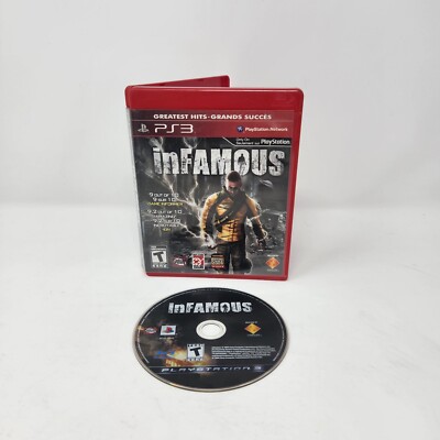 inFamous PS3 Greatest Hits PlayStation 3 No Manual Tested Working 