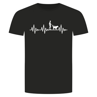 Herzschlag Hund T-Shirt - Ekg Hunde Dog Wauwau Gassi Spazieren Bello