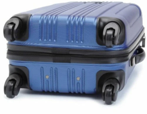 Equipaje de mano Kenneth Cole 20" lado duro azul cobalto 4 ruedas giratorio LTW nuevo Foto 2 de 4