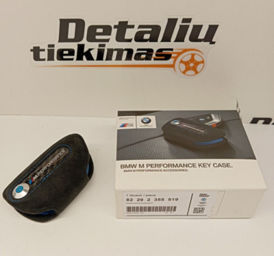 Genuine BMW M Performance Key Cover / Case Black Alcantara - 82292355519 NEW