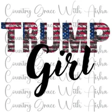 Sublimation Transfer Trump Girl Ready To Press Heat Transfer