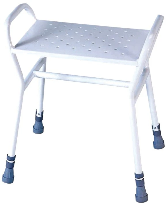 AIDAPT Rochester Shower Stool Height Adjustable Bariatric Heavy Duty With Handles