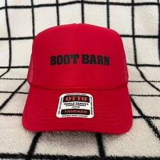 Boot Bard Snapback Red Trucker Hat - Brand New - Otto