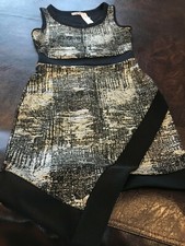 New! Stylebook fashion sleeveless dress. Black/gold. Adult Small. 