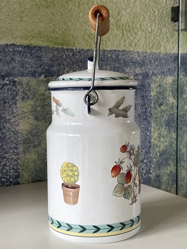Villeroy und Boch Milchkanne Metall emailliert Vintage - Bild 3 von 10