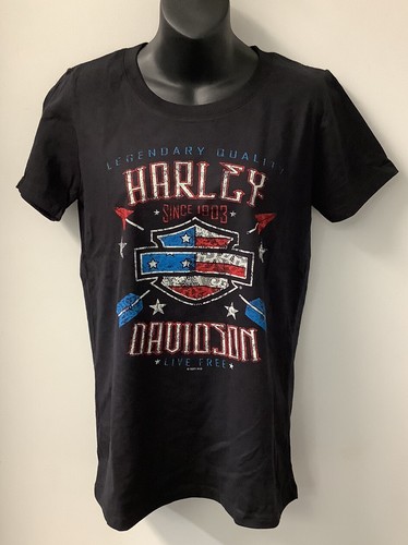 Blue Lace Short Sleeve T-Shirt Black 
