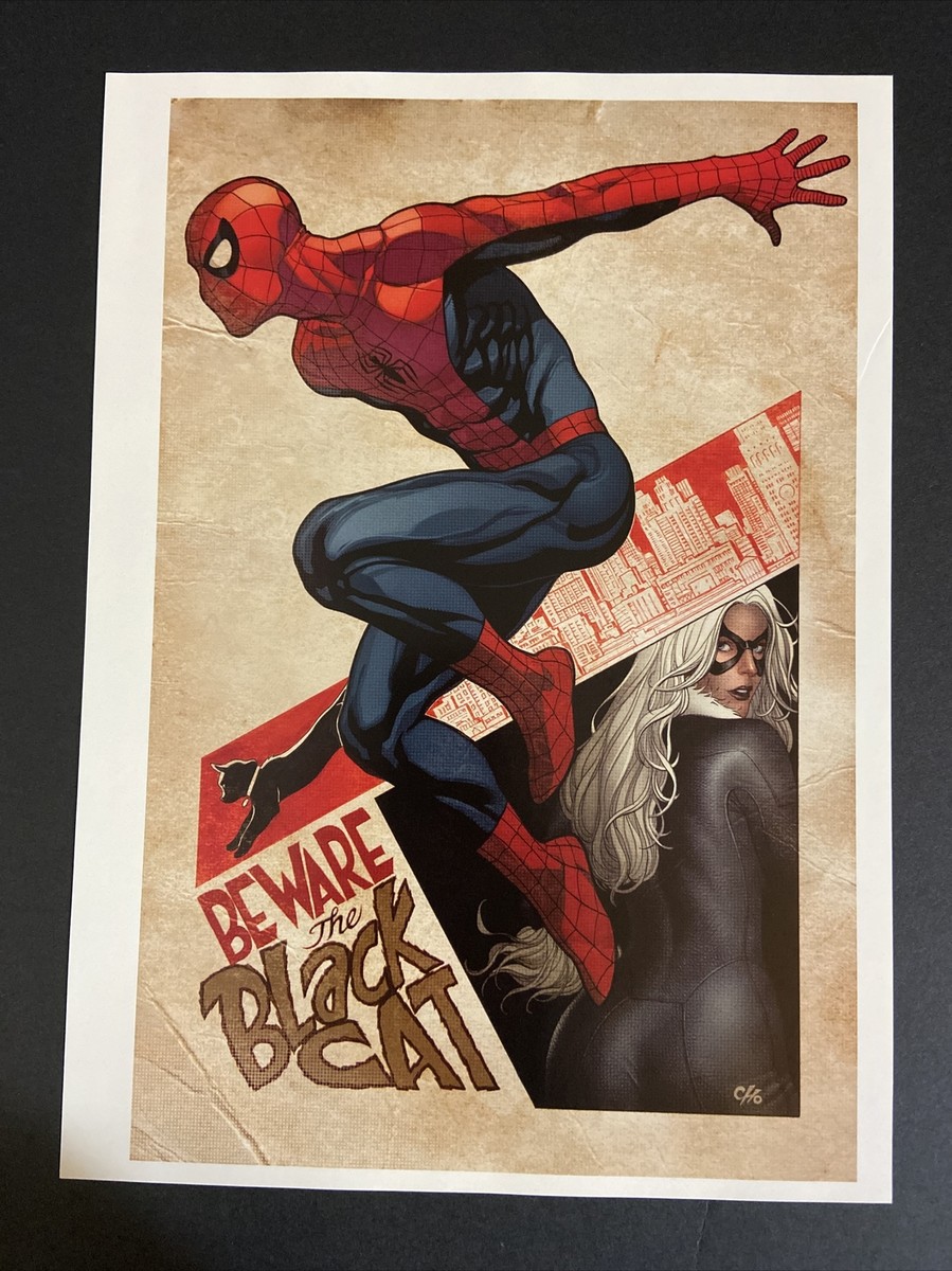 Spider-Man Beware the Black Cat -Marvel Comic Book Poster 8x11