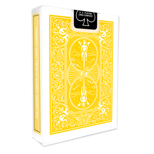 Yellow Backed Bicycle Playing Cards / Deck - Original Standard + 2 Gaff Cards - Bild 2 von 3