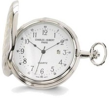 Charles Hubert Two-tone White Dial Pocket Watch