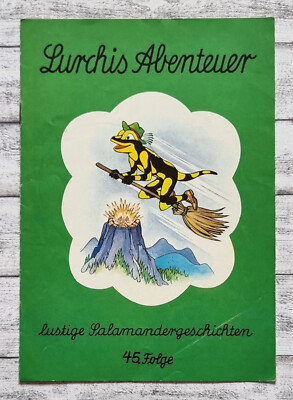 1969 Lurchis Abenteuer 45. Folge Salamander Vulkan Schuhe Comic Werbung Reklame