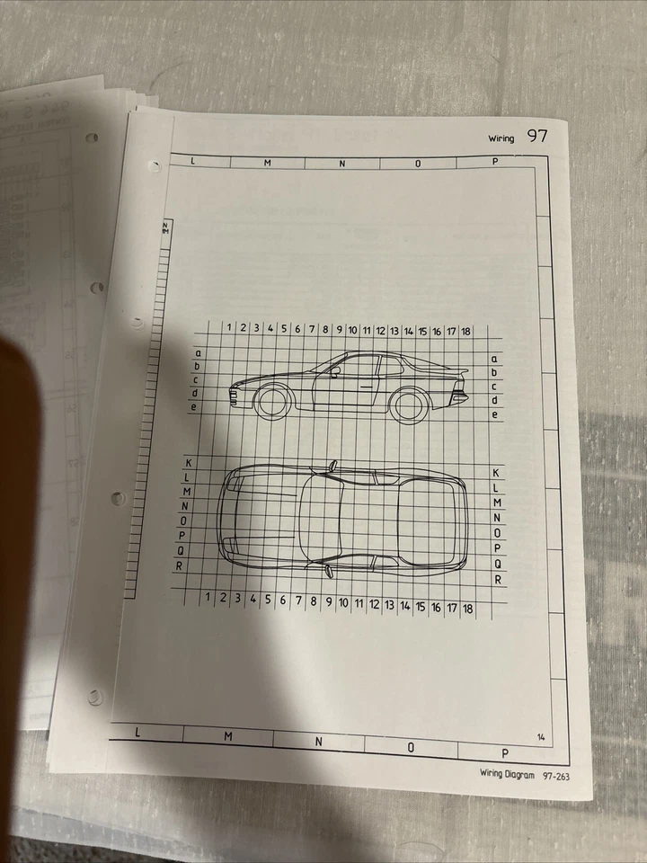 Diagrama de cableado de fábrica Porsche 944 S2 1991 Foto 4 de 4