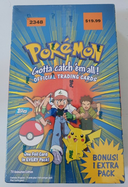 1999 Pokemon Topps Trading Cards Booster Box Set 2348 NEW 11 Packs RARE 