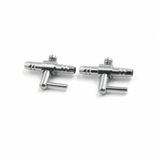 2Pcs Stainless Steel Air Flow Splitter Pump Lever Valve for Aquarium Fish Tank