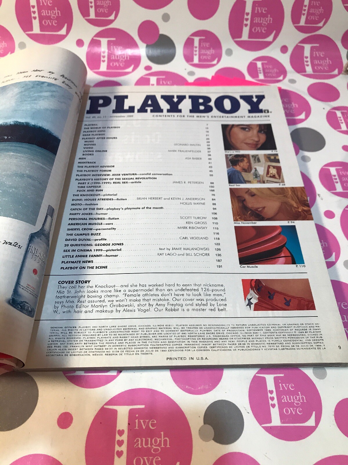 Playboy November 1999 ~ Cara Wakelin, Mia St. John | eBay