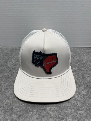 STAUNCH BISON Buffalo TEXAS Ivory Trucker Mesh CLEANED Hat Cap Rope Snapback