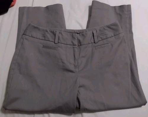 apt 9 capri maxwell dress pants womens size 4 straight flat front mid rise gray - Bild 4 von 5