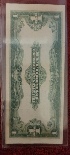 1923 $1 One Dollar Silver Certificate Note Horse Blanket Large Size Banknote. - Picture 3 of 4