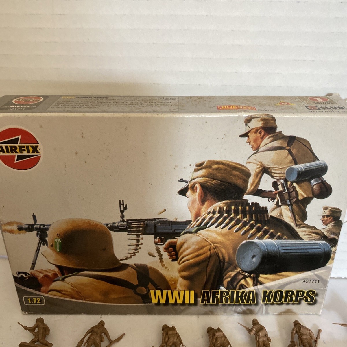 Airfix AFRIKA KORPS 48 Piece 1/72 Figures #1711 Military Model Kit