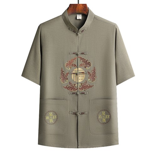Men Traditional Chinese Tang Suit Jacket Kungfu Uniform Dragon Embroidery Outfit - Picture 14 of 21