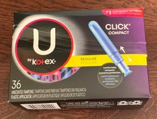 U By Kotex Click Compact Tampons Regular Absorbency Feminine Care 36 Count X 2 For Sale Online Ebay