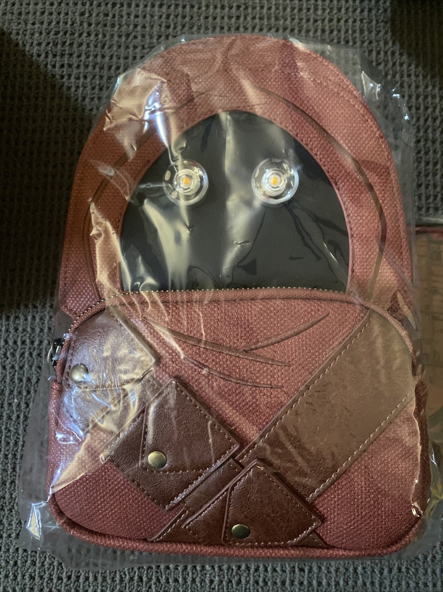 jawa loungefly mini backpack Star Wars Light up and has embroidered Loungefly Mini Backpack and Wallet