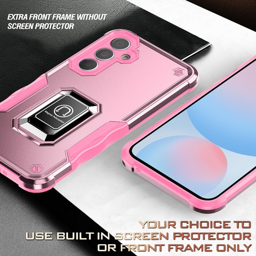 For Samsung Galaxy S24 FE - ShockProof Cover Case w/Ring Kick Stand - Picture 13 of 26