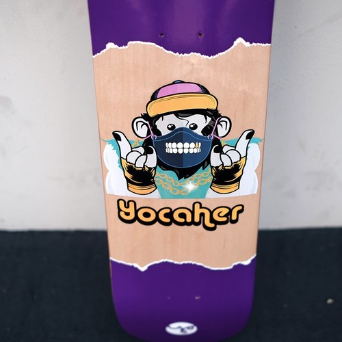 Graphic Skateboard 7.75" Complete - Chimp Series - Speak No Evil - Picture 3 of 7