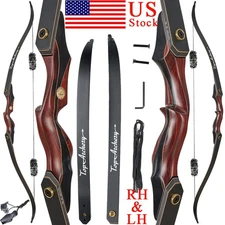 Toparchery Takedown 60" Hunting Recurve Bow 25-50lb Weight Right Hand/Left Hand