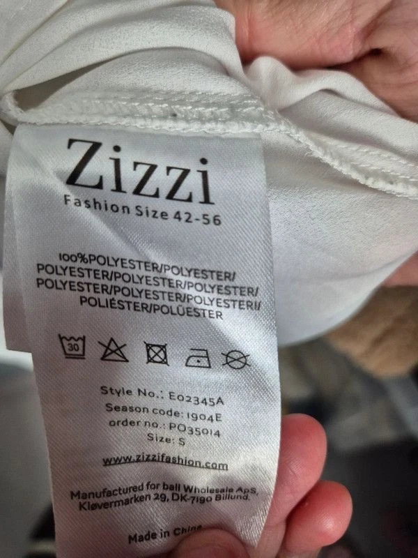 Zizzi White Chiffon Blouse Tunic - Size 14-16 (UK 42/44) - Image 3 of 4