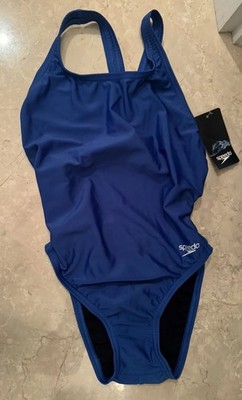 Speedo Women's Swimsuit Size 6/32 Team Royal Blue One Piece Prolt Flyback Solid