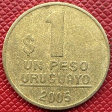 Uruguay 2005 Copper-Aluminum-Nickel 1 Peso Uruguayo. Jorge Nicastro. KM# 103.2