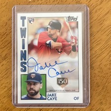 2019 Topps 1984 Baseball Rookies 150th Anniversary /150 Jake Cave Auto RC