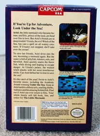 Disney's The Little Mermaid NES 1991 , CIB w/Box, Game, Book, +insets tested VGC