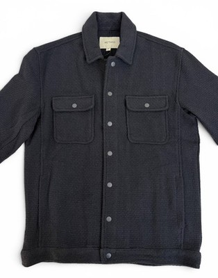 Method Navy Lightweight Trucker Style Overshirt Shacket Men s Medium NWT
