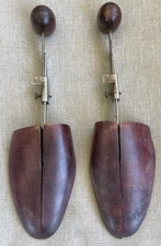 Vintage Wooden Shoe Trees Adjustable Pair of Wooden Shoe Keepers Stretchers #4